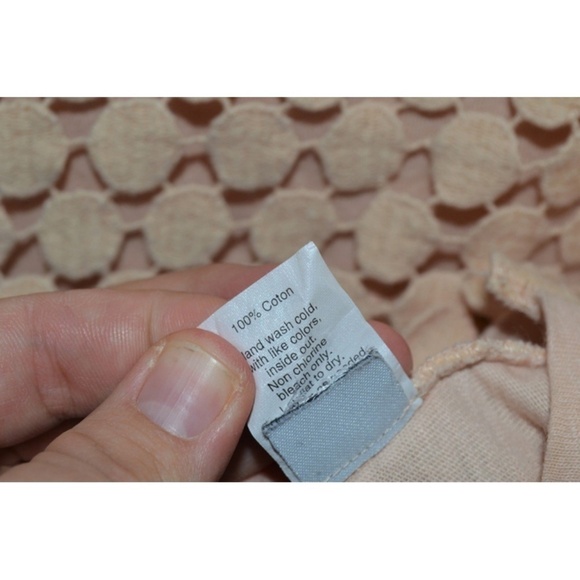 J Crew XS Shirt Circle Lace Cotton Tank Top Lace - Picture 3 of 4